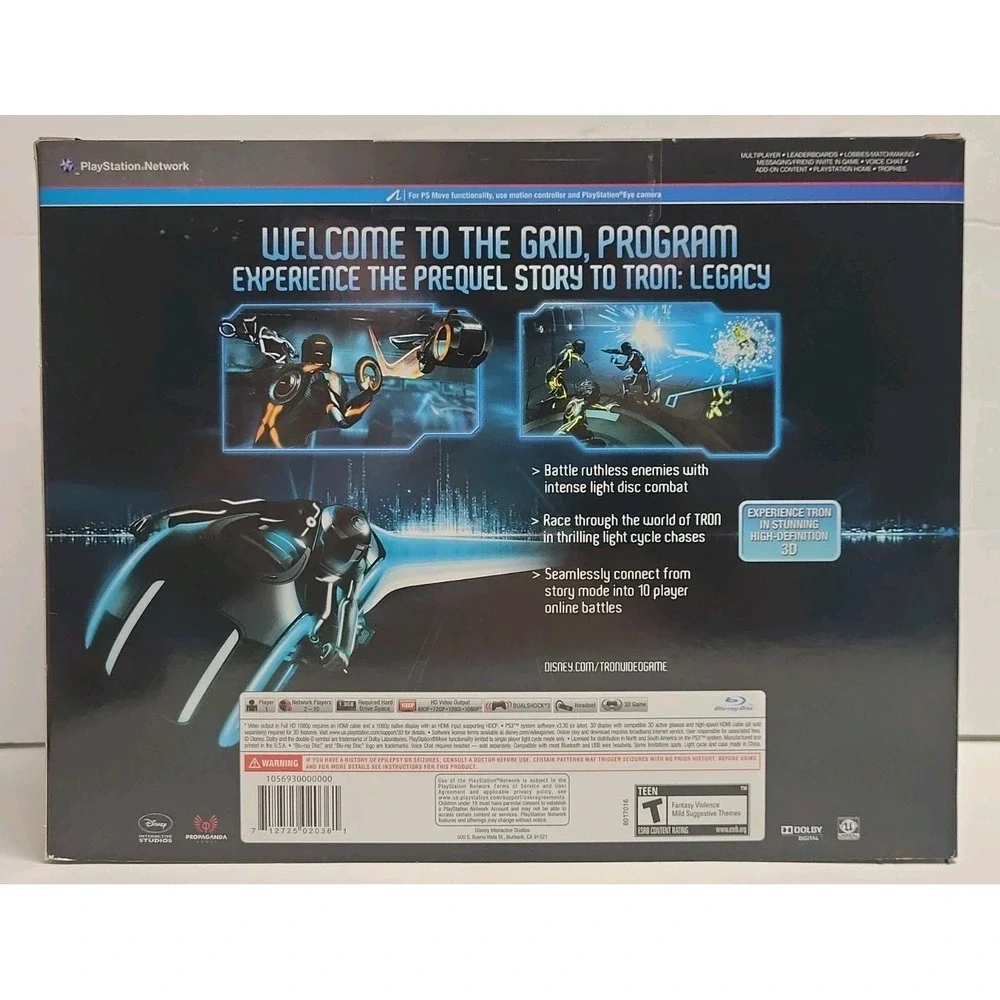 New Disney's TRON: Evolution [Collectors Edition] (PlayStation 3, 2010) Sealed